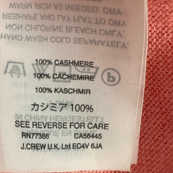 J. Crew Italian Cashmere V Neck Lightweight Pullover Sweater size Medium - Picture 13 of 16